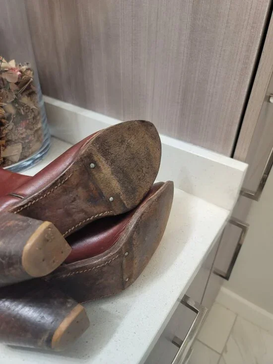 Frye Vintage Leather Brown Cognac Western Cowboy Boots Women’s 8.5 B Patina - Picture 6 of 10